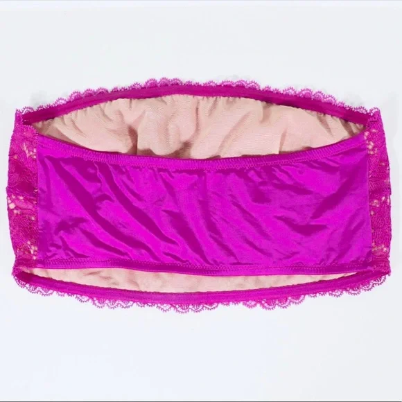 NWOT- Free People Camila Strapless Lace-Contrast Bandeau - Picture 10 of 16